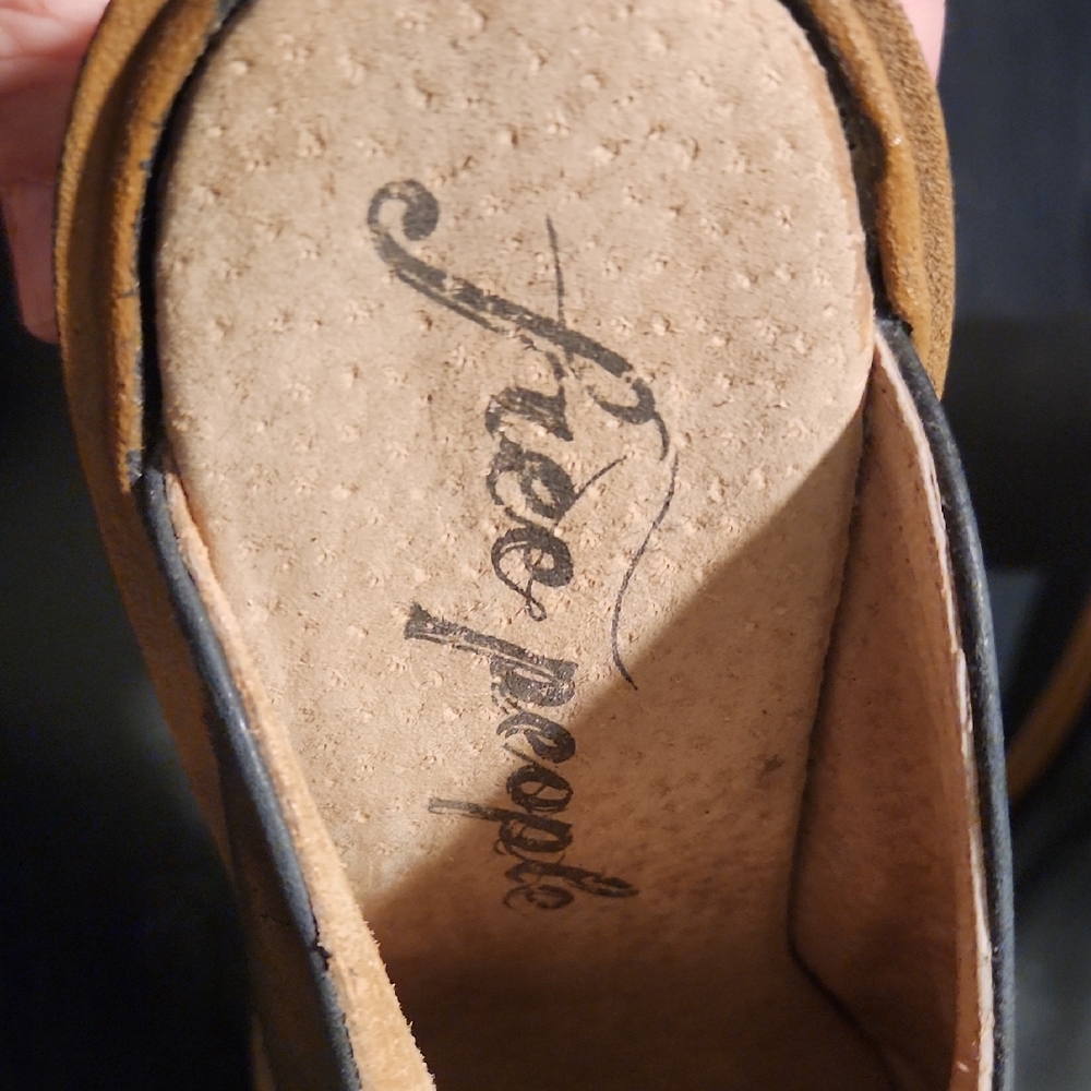 Free People Charcoal Leather Boots - Picture 2 of 5